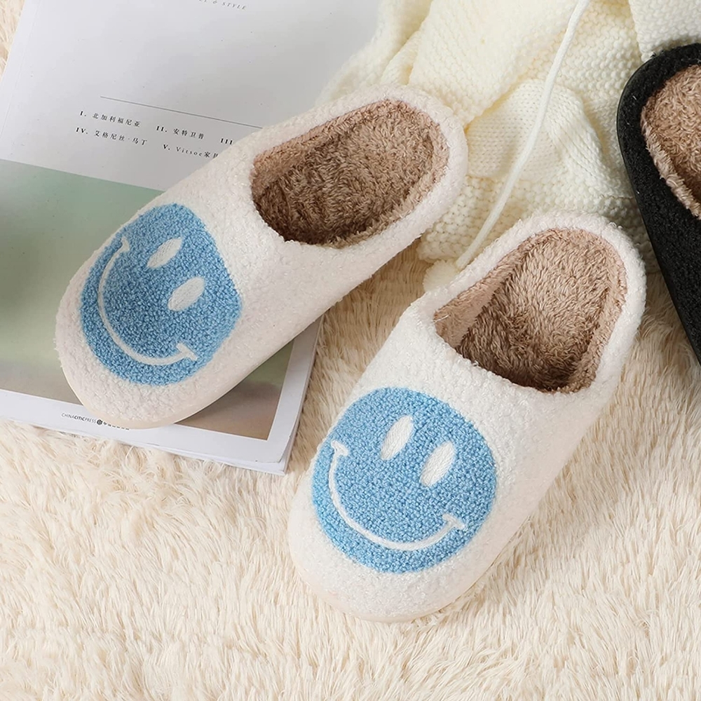 Smiley face slippers